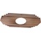 Ekena Millwork Chrysler Wood Fretwork Pierced Ceiling Medallion, Walnut, 26"W x 13"H x 6 7/8"ID x 1/4"T CMWP26X13X0250CSWA - alternate 5